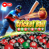 Cricket Ball Roulette live casino on Bunny Gaming